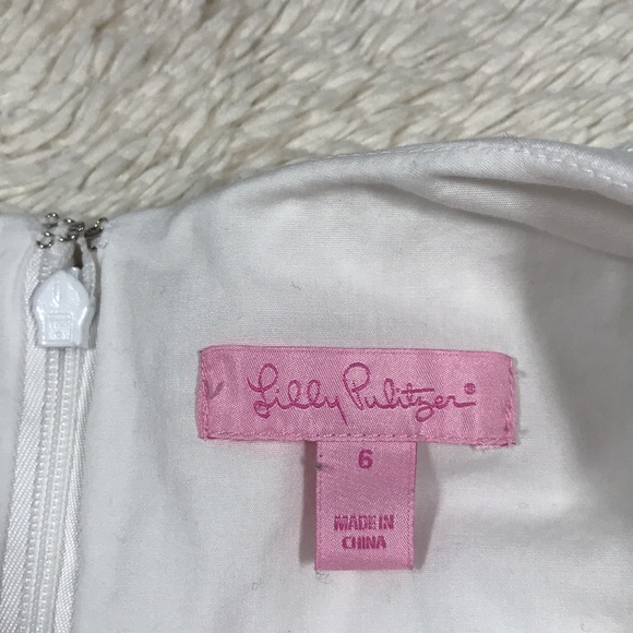 Lilly Pulitzer Classic White Sheath Bow Dress 6 - Picture 4 of 9